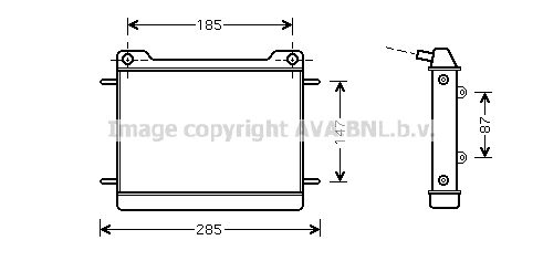 AVA QUALITY COOLING Radiators, Motora dzesēšanas sistēma MS2347